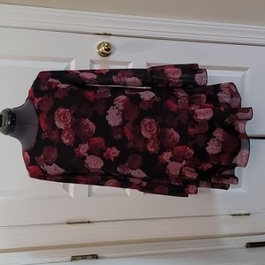 BCBGeneration floral sheer shift  dress size S